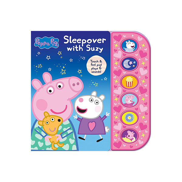 B급) Peppa Pig : Sleepover with Suzy - 보드북/사운드북