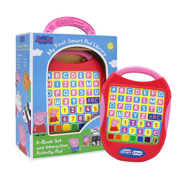 Peppa Pig - My First Smart Pad Library - Interactive Activity Pad and  8-Book Set - PI Kids 