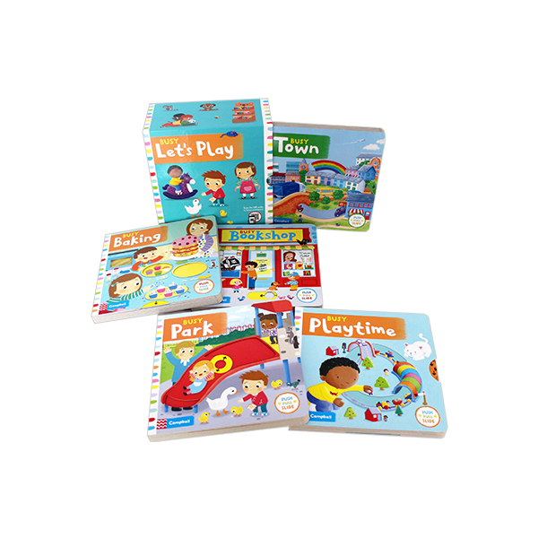 Busy Lets Play 5권세트 (오디오 QR 포함) - 조작보드북