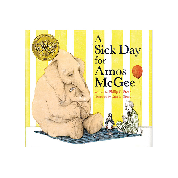 칼데콧 수상작 A Sick Day for Amos McGee - 페이퍼북