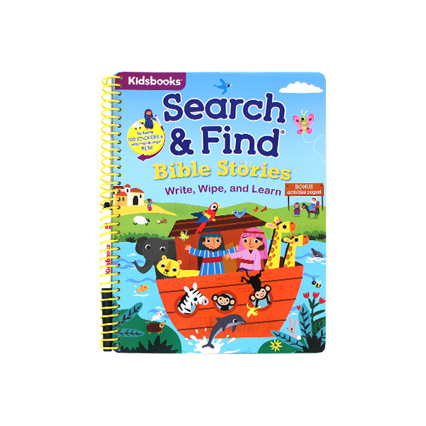 Search & Find Bible Stories : Wirte, Wipe, and Learn (Includes 100 Stickers & Write and Wipe Pen!) - 액티비티북/페이퍼북