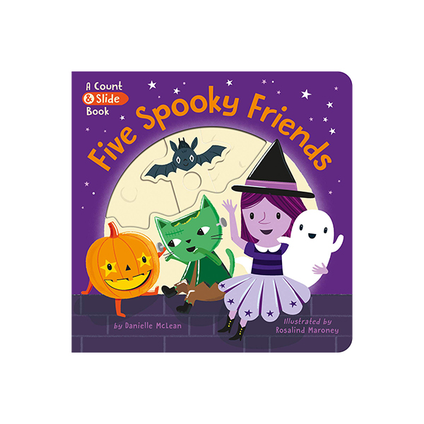 Five Spooky Friends: A Count & Slide Book - 조작보드북