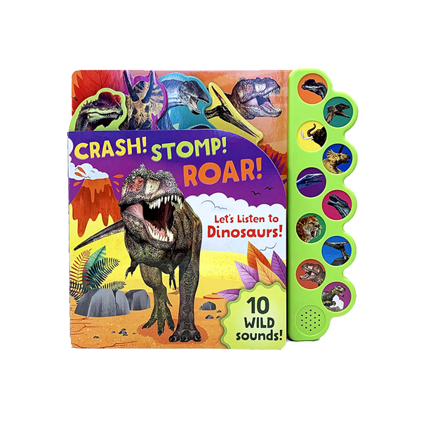 Crash! Stomp! Roar!: Let's Listen to Dinosaurs! - 사운드북/보드북