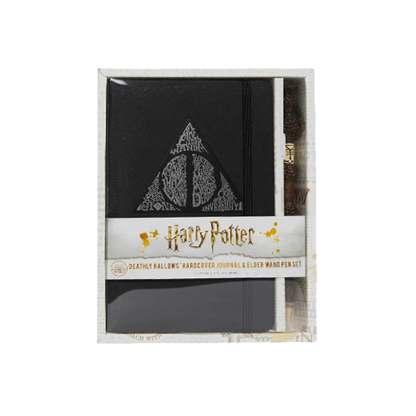 Harry Potter: Deathly Hallows Hardcover Journal & Elder Wand Pen Set - 하드커버