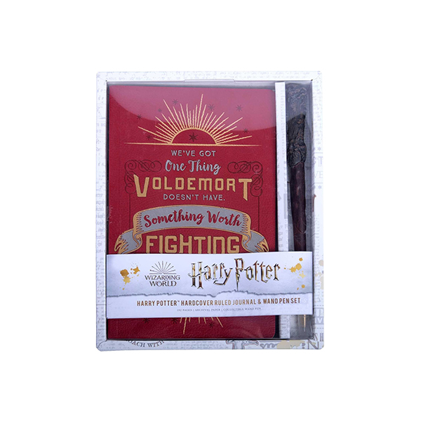 Harry Potter: Harry Potter Hardcover Ruled Journal & Wand Pen Set - 하드커버