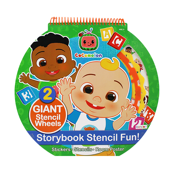 Cocomelon Storybook Stencil Fun! ( 2 Giant Stencil Wheels) - 페이퍼북
