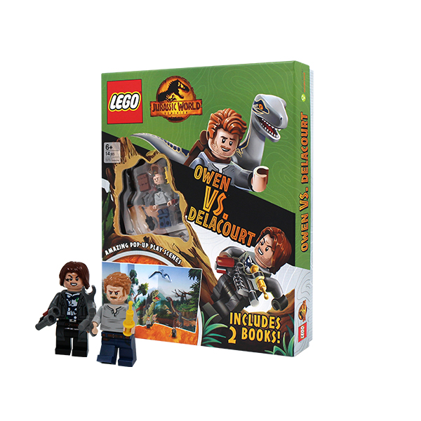 Lego Jurassic World Dominion : Owen VS. Delacourt (2 Books with Amazing Pop-Up Play Scenes)(레고 피스 포함) - 페이퍼북/토이북