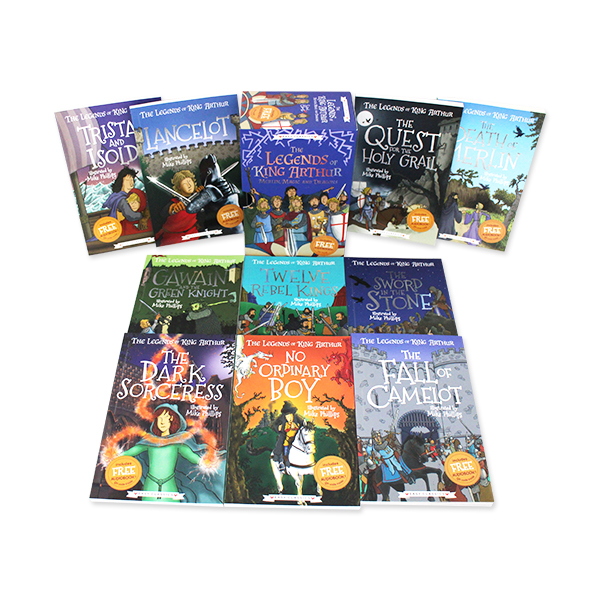 Easy Classics The Legends of King Arthur: Merlin, Magic, and Dragons 10Books Set(오디오 QR코드 포함) - 페이퍼북