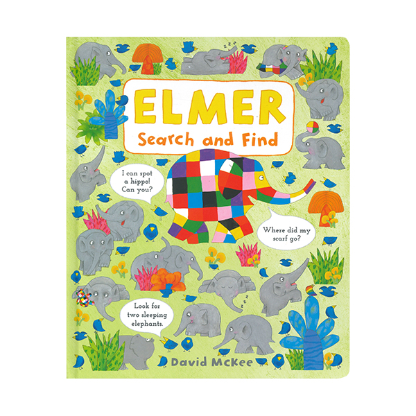 Elmer Search and Find - 보드북