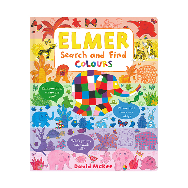Elmer Search and Find Colours - 보드북