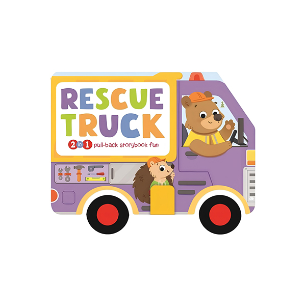 Rescue Truck (2 In 1 Pull-Back Storybook Fun) - 보드북