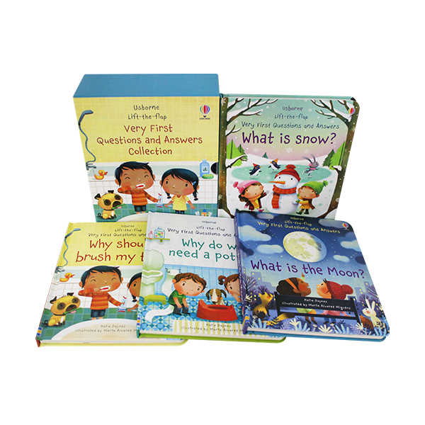 어스본 Usborne Lift-the-flap Series : My Very First Questions and Answers Collection 4 Books Box Set - 하드커버북