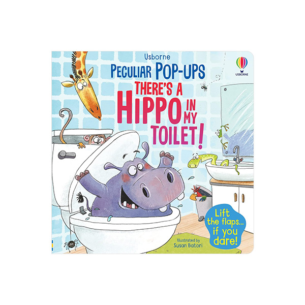 어스본 Usborne Peculiar Pop-Ups There's a Hippo in My Toilet! (QR 음원 포함) - 팝업북/하드커버