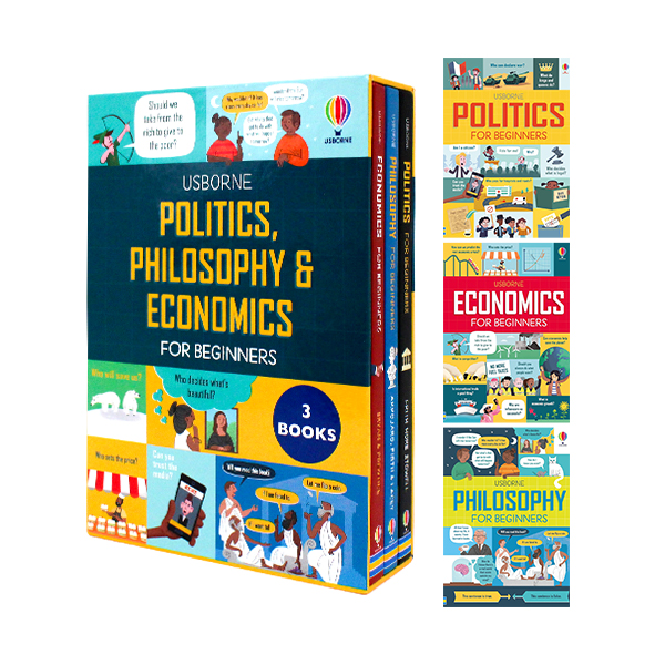 Politics, Philosophy & Economics For Beginners 3 Books Set - 하드커버북