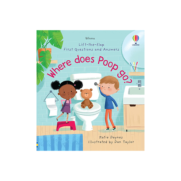 어스본 Usborne Lift-the-Flap First Questions and Answers: Where Does Poop Go? - 플랩북/보드북