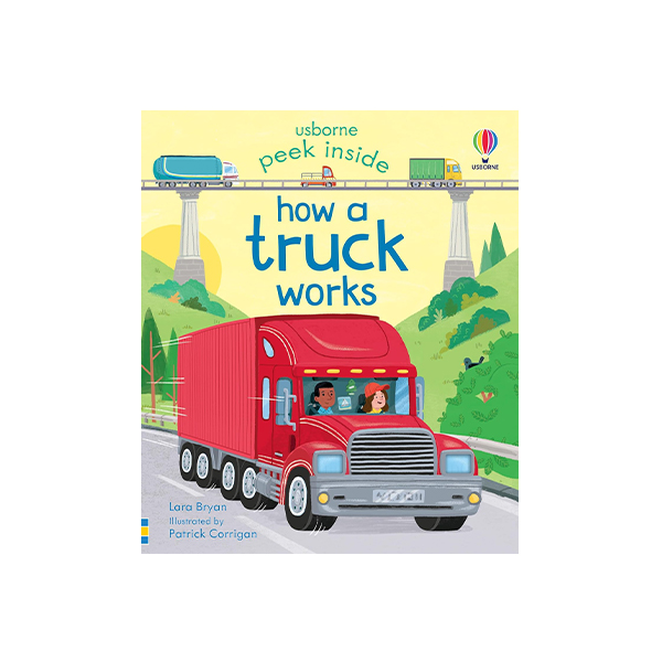 어스본 Usborne Peek Inside: How a Truck Works - 플랩북/보드북