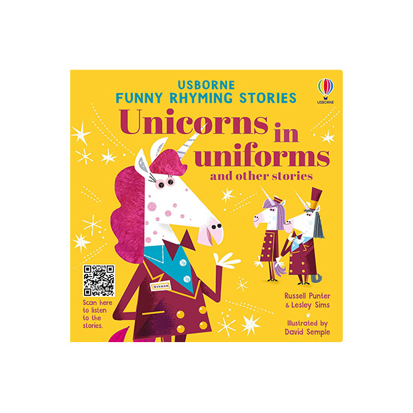 어스본 Usborne Unicorns in Uniforms and Other Stories (5 Stories)(Funny Rhyming Stories)(QR 음원 포함) - 하드커버