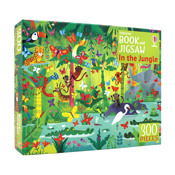 어스본 Usborne Book and Jigsaw: In the Jungle (300 Pieces) - 페이퍼북