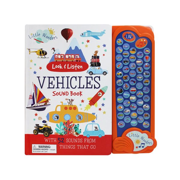 Look & Listen Vehicles Sound Book With 52 Sounds! - 사운드북/보드북
