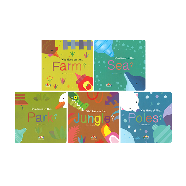 Who Lives… 5 Books Set - 보드북