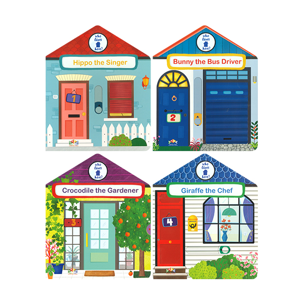 Who Lives Here? 4 Books Set - 조작북/보드북