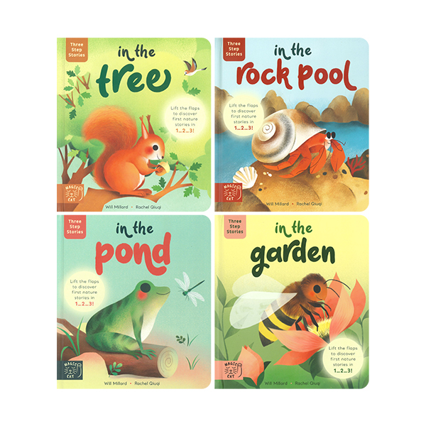 Three Step Stories Series 4 Books Set - 플랩북/보드북