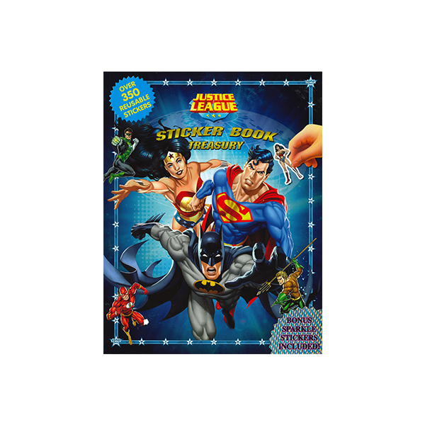 Justice League Sticker Book Treasury (350 Stickers) - 스티커북