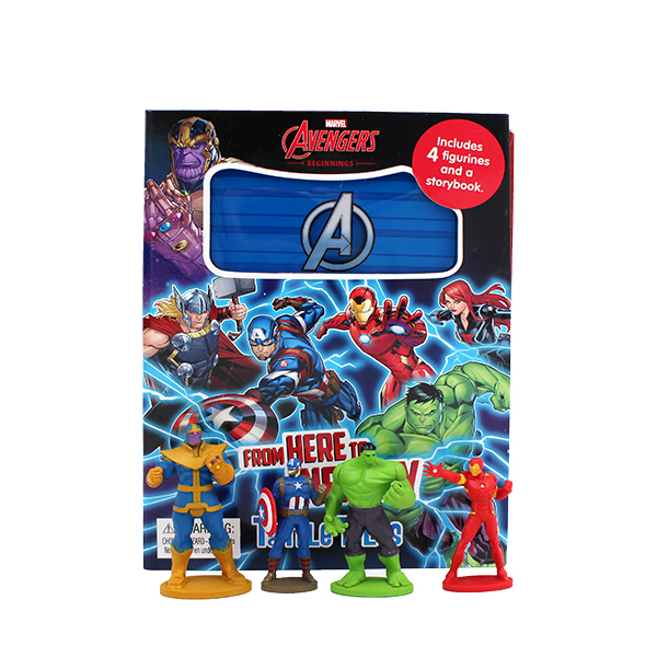 Marvel Avengers Tattle Tales (Includes 4 figurines and a storybook) - 미니 비지북/피규어북