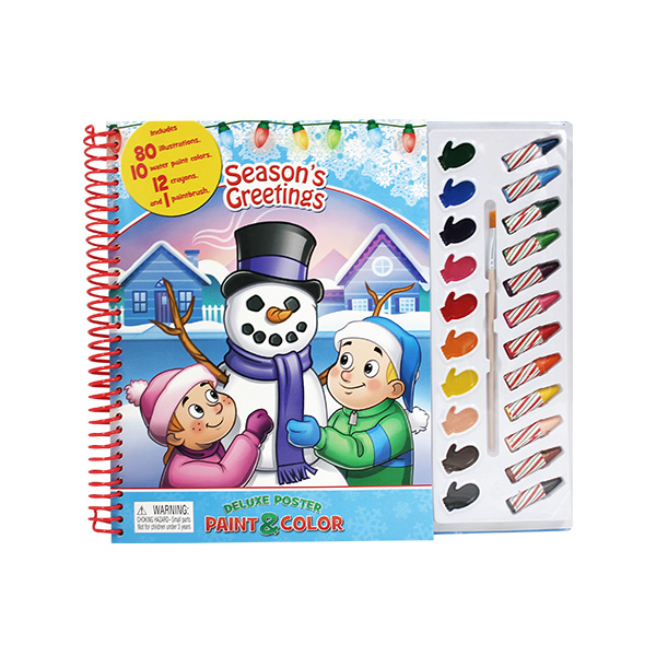 Season's Greetings Deluxe Poster Paint & Color - 컬러링북/하드커버