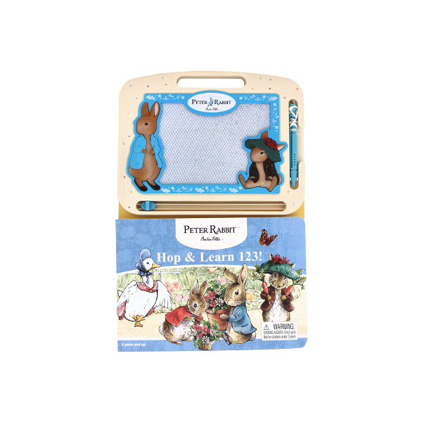 Peter Rabbit Hop & Learn 123! Storybook & Magnetic Drawing Kit 자석칠판