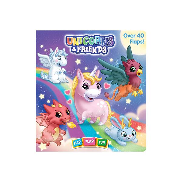 Unicorns & Friends Flip Flap Fun Book - 보드북
