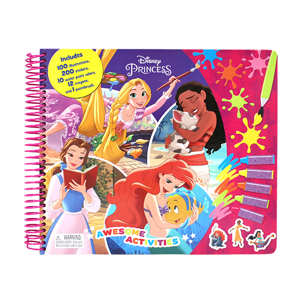 Disney Princess Awesome Activities - 컬러링북/하드커버