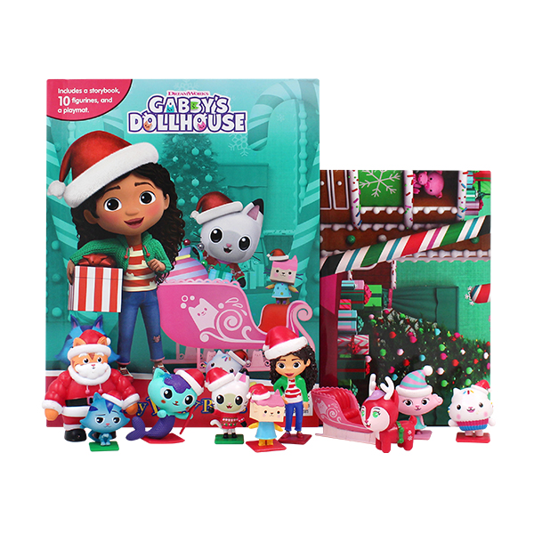[크리스마스 북쿠폰] Gabby's Dollhouse Christmas : My Busy Books - 비지북/피규어북