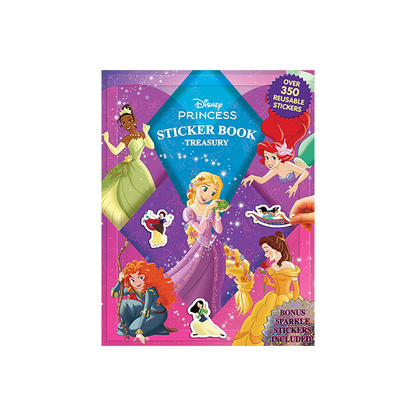 Disney Princess Sticker Book Treasury (Over 350 Reusable Stickers) - 스티커북/페이퍼북
