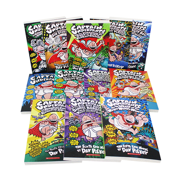 스콜라스틱 The Gigantic Collection of Captain Underpants 12 Books - 챕터북