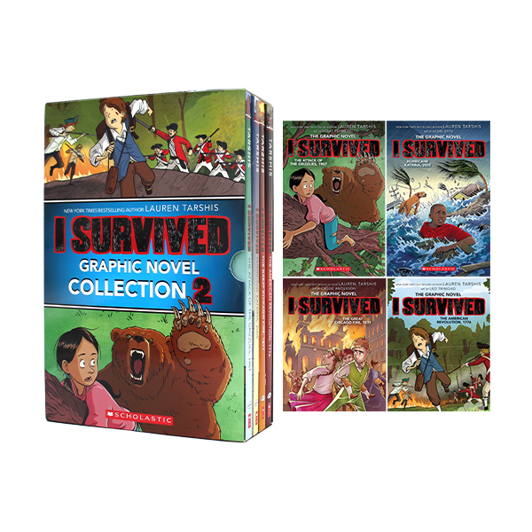 스콜라스틱 I Survived Graphic Novels #5-8 Box Set  - 그래픽노블