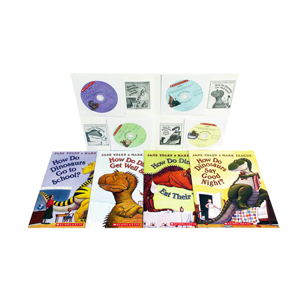 How Do Dinosaurs Collection (Includes 4 Books and 4 CDs)