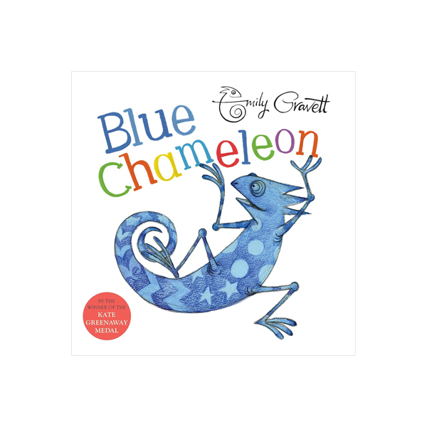 Blue Chameleon - Emily Gravett - Kate Greenaway 수상작 페이퍼북